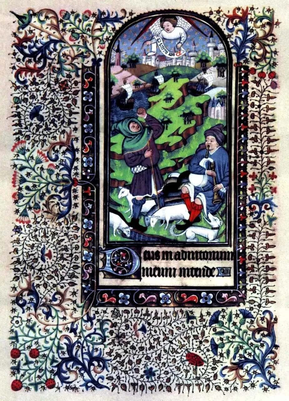 Weihnachten · Kalenderblatt aus dem Stundenbuch · Malerei Mittelalter · AVENTIN Storys