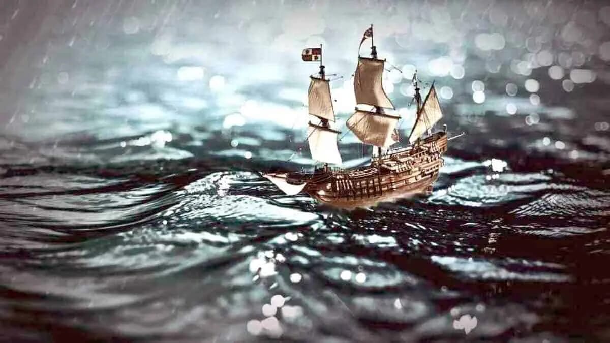 Schiff Meer Wellen Segelschiff Sturm Ahoi · AVENTIN Storys