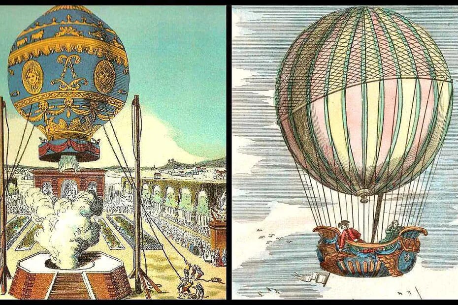 Mit dem Luftschiff unterwegs 2 Ballon Heißluftballon Brüder Montgolfier Paris · AVENTIN Storys