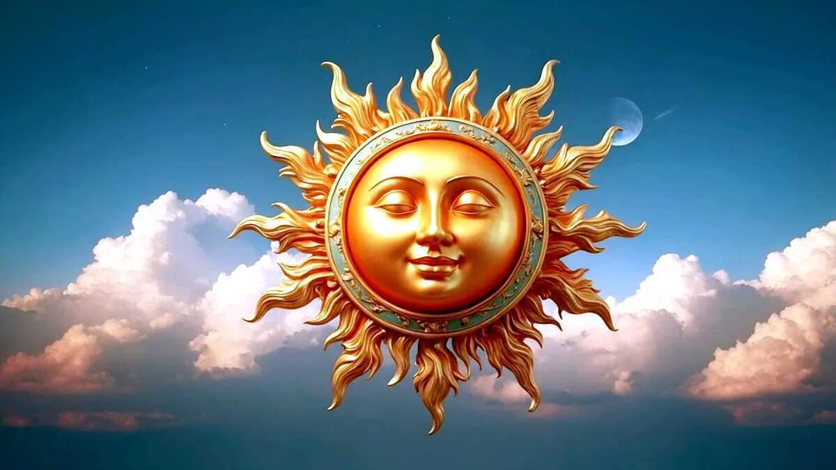 Sonne Mond Sterne Himmel Wolken Landschaft · AVENTIN Storys