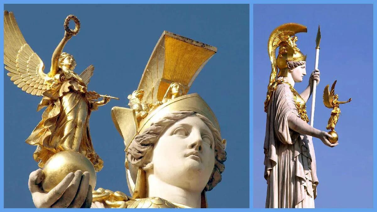 Athene Mythologie · Göttin Weisheit Strategie Kampf Kunst Handwerk · Schutzgöttin Stadt Athen · AVENTIN Storys