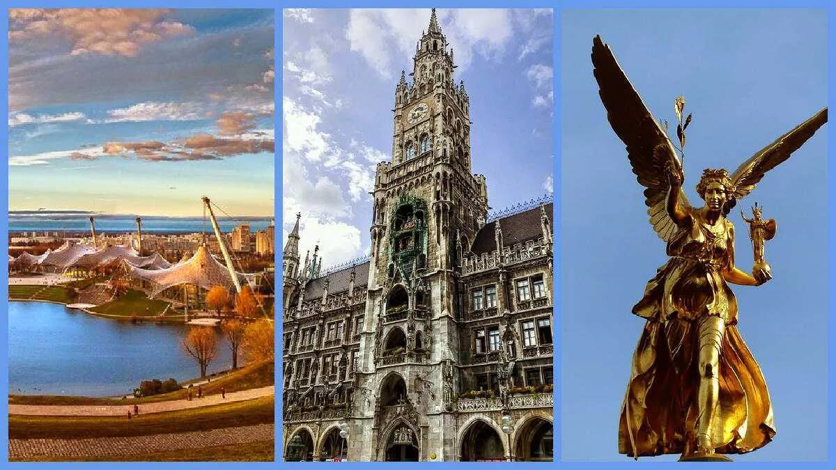 München Munich Bayern Olympiagelände Rathaus Friedensengel · AVENTIN Storys