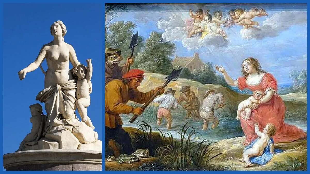 latona göttin sage lykien griechenland bauern frösche 25