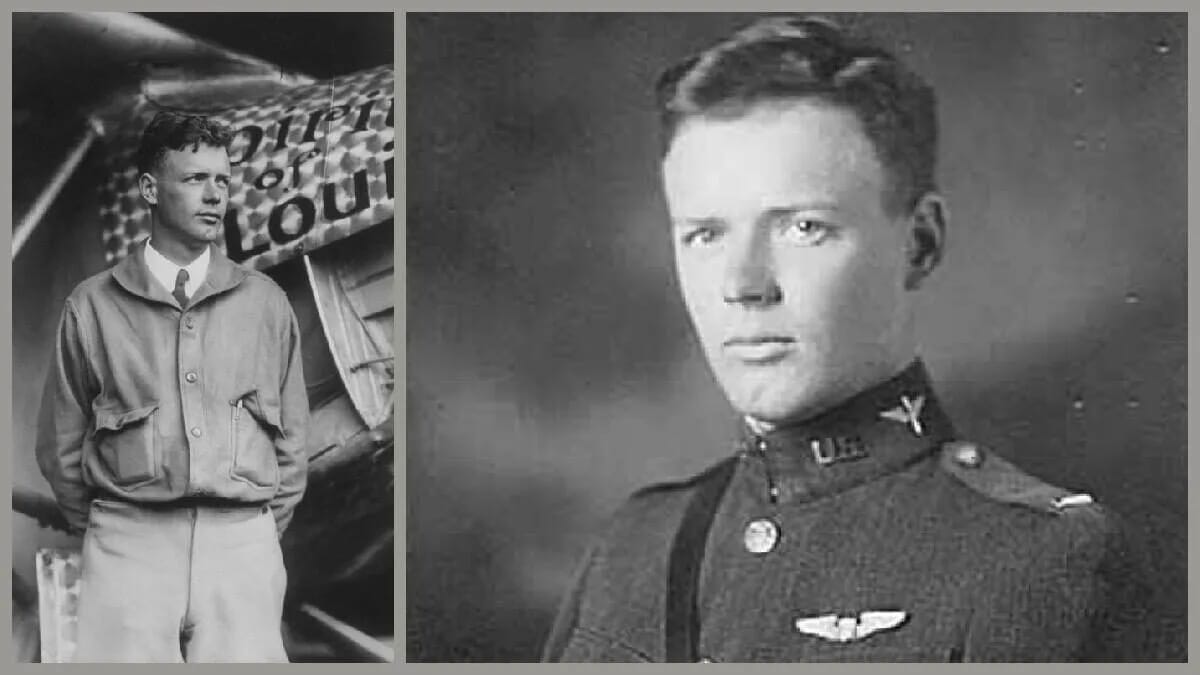 pilot charles lindbergh flieger flugzeug new york paris person 25