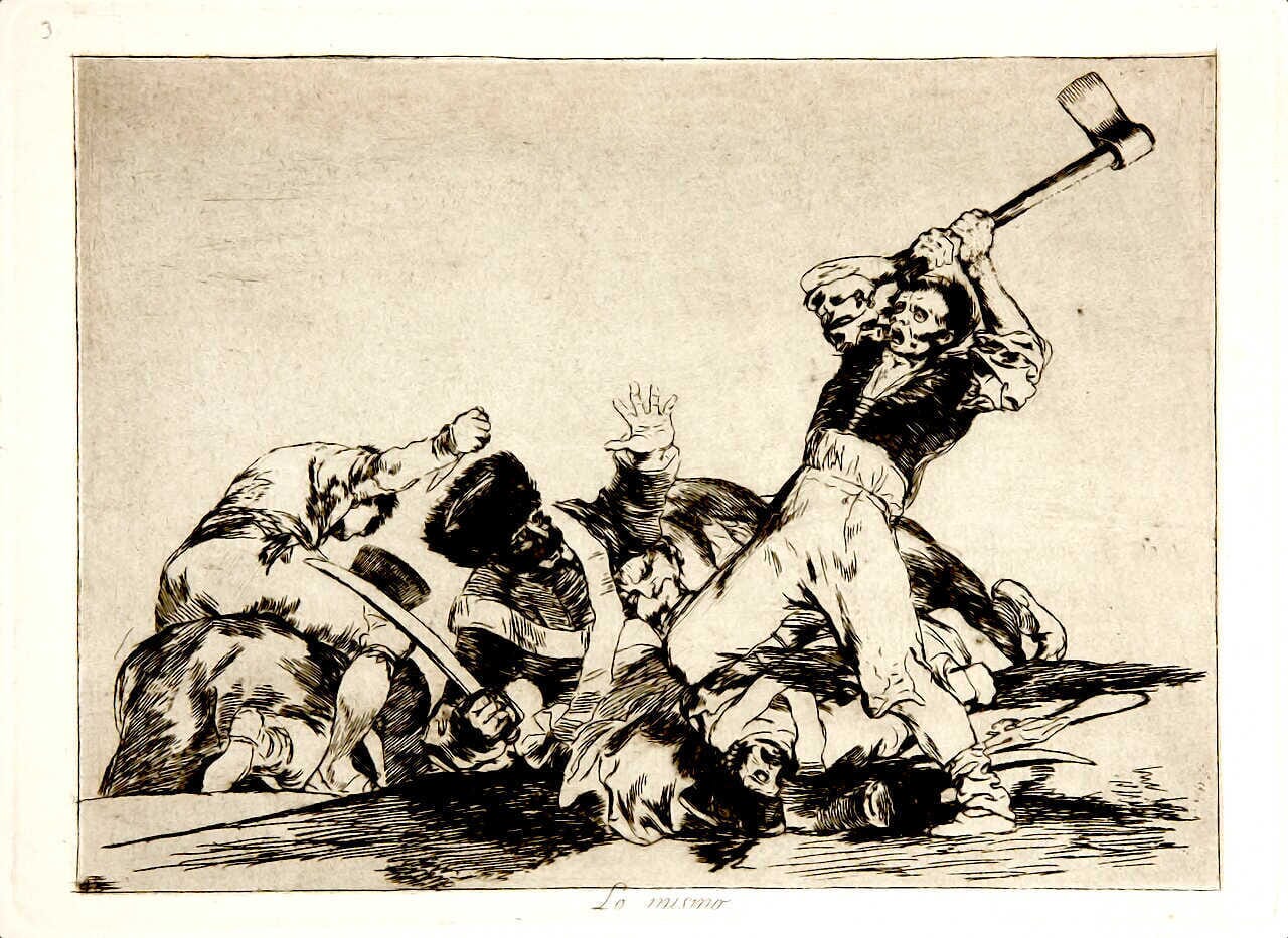 Schrecken des Krieges von Francisco de Goya