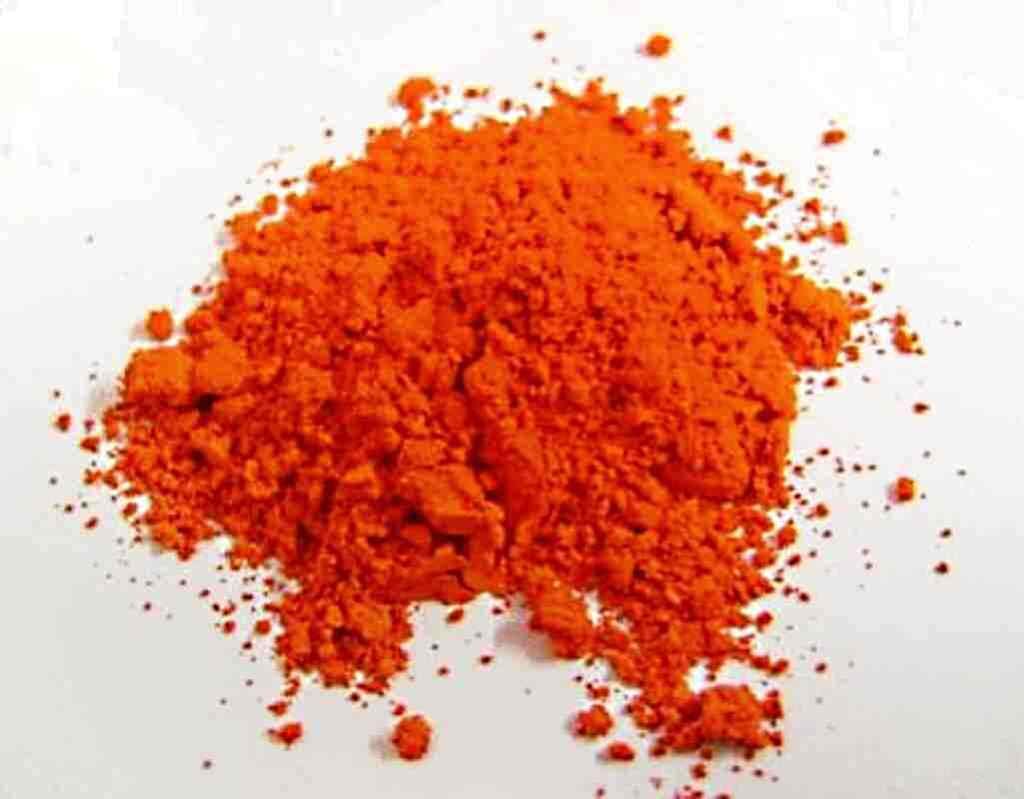 Wolfgang von Goethe, gelbrot-orange Farbe