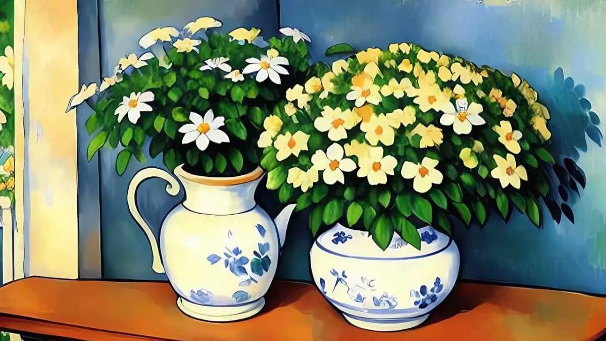 Blumen Topf Zwei Gleichnis Vase Tisch Wand · AVENTIN Storys