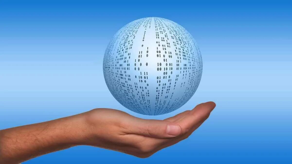 Computer Maschine Hand Denken Binär System Ball · AVENTIN Storys