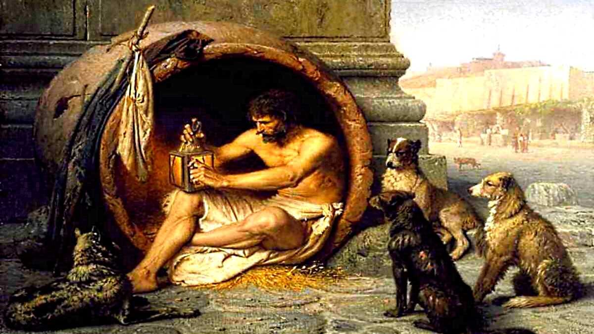 Diogenes Lebensweise Philosoph Askese Genügsamkeit Logik Griechenland · AVENTIN Storys