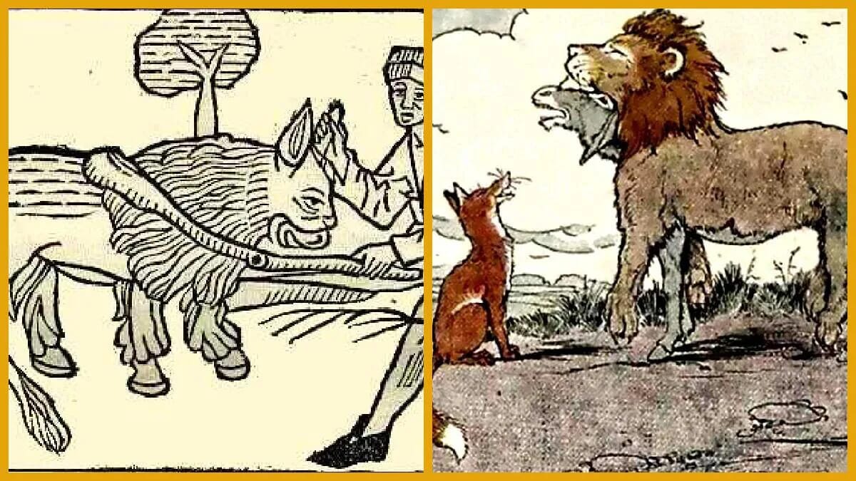 esel verkleidung loewenfell fabel aesop 25